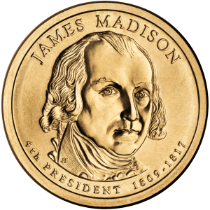 James Madison Presidential Coin