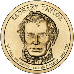 Zachary Taylor Presidential coin